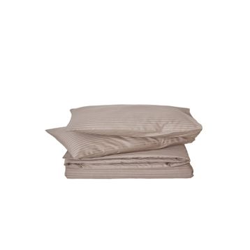 Komfort Home Çizgili Pamuk Saten Battal Boy Nevresim Takım