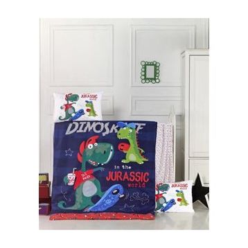 Komfort Home Dino %100 Pamuk Bebek Uyku Seti
