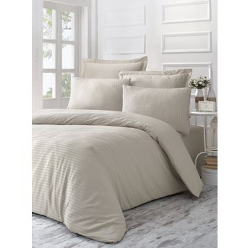 Komfort Home Ln Beige Tek Kişilik Exclusive Deluxe Saten Nevresim Takımı