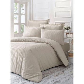Komfort Home Ln Beige Tek Kişilik Exclusive Deluxe Saten Nevresim Takımı