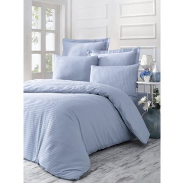Komfort Home Ln Blue Tek Kişilik Exclusive Deluxe Saten Nevresim Takımı