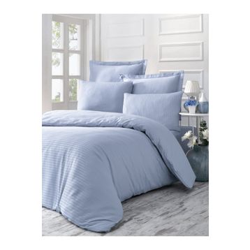 Komfort Home Ln Blue Tek Kişilik Exclusive Deluxe Saten Nevresim Takımı