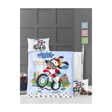 Komfort Home Moto Cross %100 Pamuk Bebek Uyku Seti