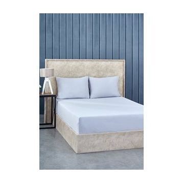 Komfort Home Penye Lastikli Açık Gri 200x200 cm Battal Boy Çarşaf Seti