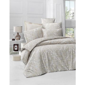 Komfort Home Tek Kişilik Exclusive Deluxe Saten Beige Nevresim Takımı