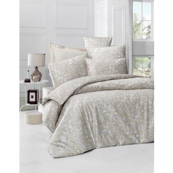Komfort Home Tek Kişilik Exclusive Deluxe Saten Beige Nevresim Takımı
