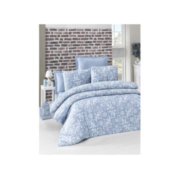 Komfort Home Tek Kişilik Exclusive Deluxe Saten Blue Nevresim Takımı
