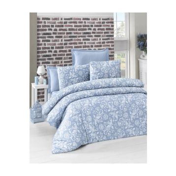 Komfort Home Tek Kişilik Exclusive Deluxe Saten Blue Nevresim Takımı