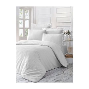 Komfort Home Tek Kişilik Exclusive Deluxe Saten Ln White Nevresim Takımı