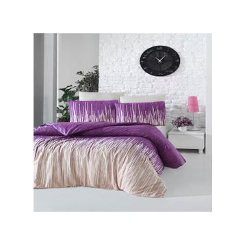 Komfort Home Tek Kişilik Ranforce Monte Lilac Nevresim Takımı