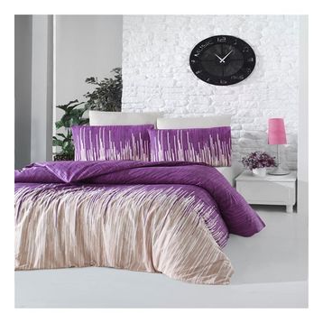 Komfort Home Tek Kişilik Ranforce Monte Lilac Nevresim Takımı