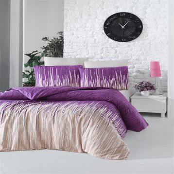 Komfort Home Tek Kişilik Ranforce Monte Lilac Nevresim Takımı