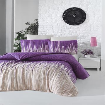 Komfort Home Tek Kişilik Ranforce Monte Lilac Nevresim Takımı