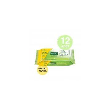 Komili 12'li Set 90 Yaprak Islak Havlu