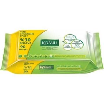 Komili 90 Yaprak 24'lü Set Islak Havlu