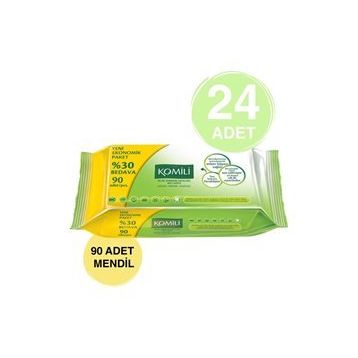 Komili 90 Yaprak 24'lü Set Islak Havlu