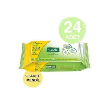 Komili 90 Yaprak 24'lü Set Islak Havlu