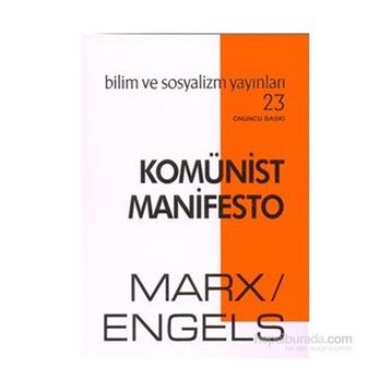 Komünist Manifesto - Friedrich Engels k marx