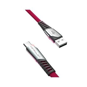 Konfulon DC18 1 mt 5A Type-C Kırmızı Kablo