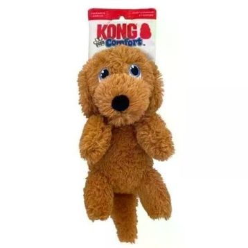 Kong Comfort Pups Goldie Köpek Şeklinde M Peluş Köpek Oyuncağı
