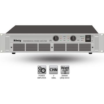 Konig A-2000 2x750 Watt Power Amfi