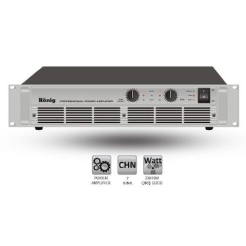 Konig A-2000 2x750 Watt Power Amfi