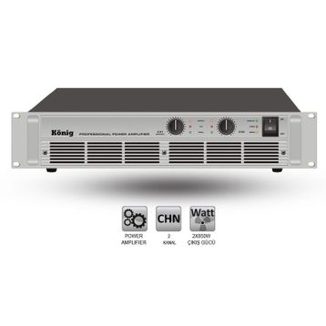 Konig A-2000 2x750 Watt Power Amfi