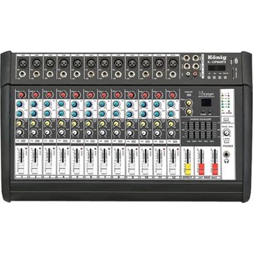König K-12 P600 FX 2x300 Watt 12 Kanal Power Mikser