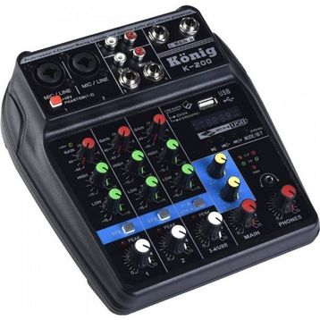 Konig K-200 4 Kanal Stüdyo Kayıt Deck Mikser