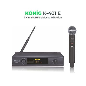 Konig K-401E Telsiz Kablosuz EL Mikrofon