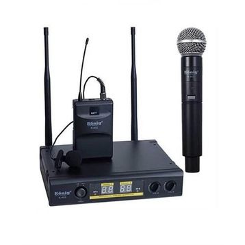 Konig K-402 El Yaka İki Kanal Uhf Telsiz Mikrofon