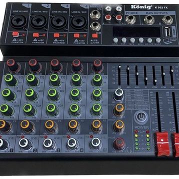 Konig K-502FX 5 Kanal Ultra Slim Mikser