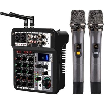 Konig K-6000 6 Kanal Dec Mikser ve 2 El Mikrofon