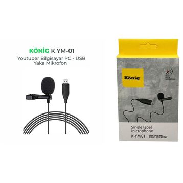 Konig K-YM 01 USB Yaka Mikrofonu