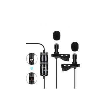 Konig K-YM04D Youtuber Telefon Çift Yaka Mikrofonu