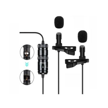 Konig K-YM04D Youtuber Telefon Çift Yaka Mikrofonu
