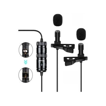 Konig K-YM04D Youtuber Telefon Çift Yaka Mikrofonu