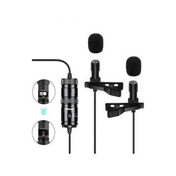 Konig K-YM04D Youtuber Telefon Çift Yaka Mikrofonu