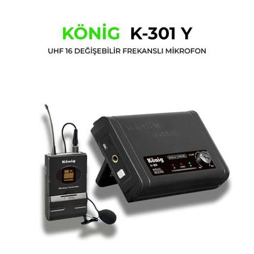 Konig K301 Kablosuz Uhf Masa Kürsü Mikrofonu