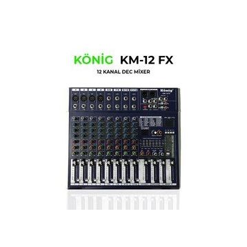 Konig KM-12FX 12 Kanal Dec Mikser