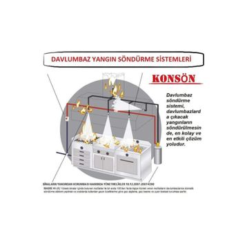 Konsön 6 kg Kuru Kimyevi Toz Yangın Söndürme Tüpü