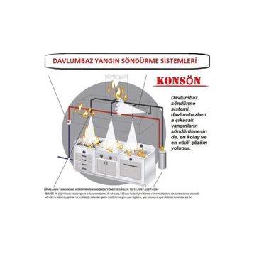 Konsön 6 kg Kuru Kimyevi Toz Yangın Söndürme Tüpü