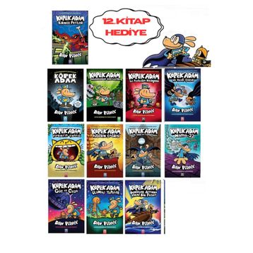 Köpek Adam 12 Kitap Set - Dav Pilkey
