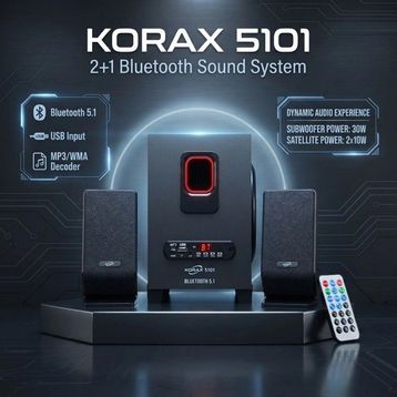 Korax KX-FM5101 Bluetooth 2+1 Ses Sistemi