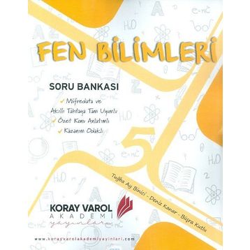 Koray Varol Akademi 5.Sınıf Fen Bilimleri Soru Bankası - Koray Varol