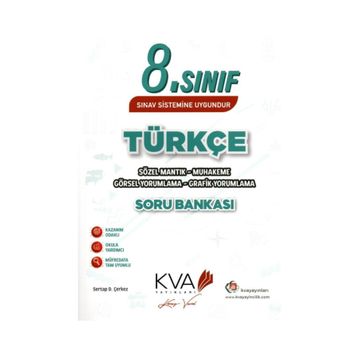 Koray Varol Yayınları 8. Sınıf Türkçe Soru Bankası Sözel Mantık Muhakeme