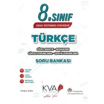Koray Varol Yayınları 8. Sınıf Türkçe Soru Bankası Sözel Mantık Muhakeme