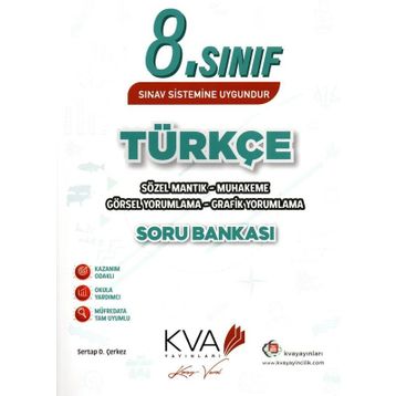 Koray Varol Yayınları 8. Sınıf Türkçe Soru Bankası Sözel Mantık Muhakeme