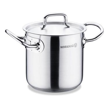 Korkmaz 14x14 cm Proline Gastro Satin Ekstra Derin Tencere
