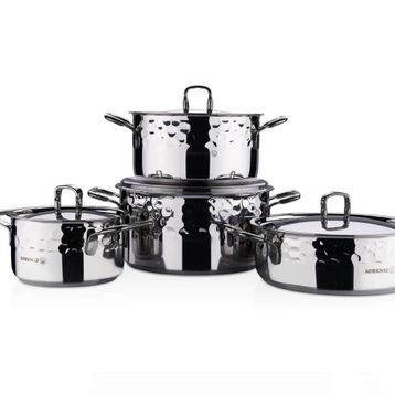 Korkmaz A1963-01 Erna 8 Parça Inox Tencere Seti